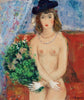 Ida With A Hat (Ida Au Chapeau) - Marc Chagall - Canvas Prints