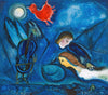 Aleko and his wife Zemphira from an Old Russian Tale - Marc Chagall - Framed Prints