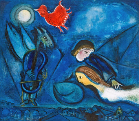 Aleko and his wife Zemphira from an Old Russian Tale - Marc Chagall by Marc Chagall