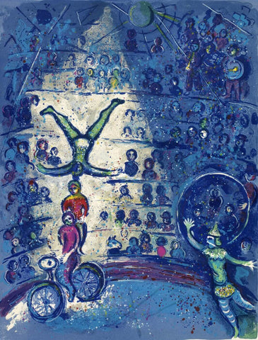 The Blue Circus (Cirque) - Marc Chagall by Marc Chagall