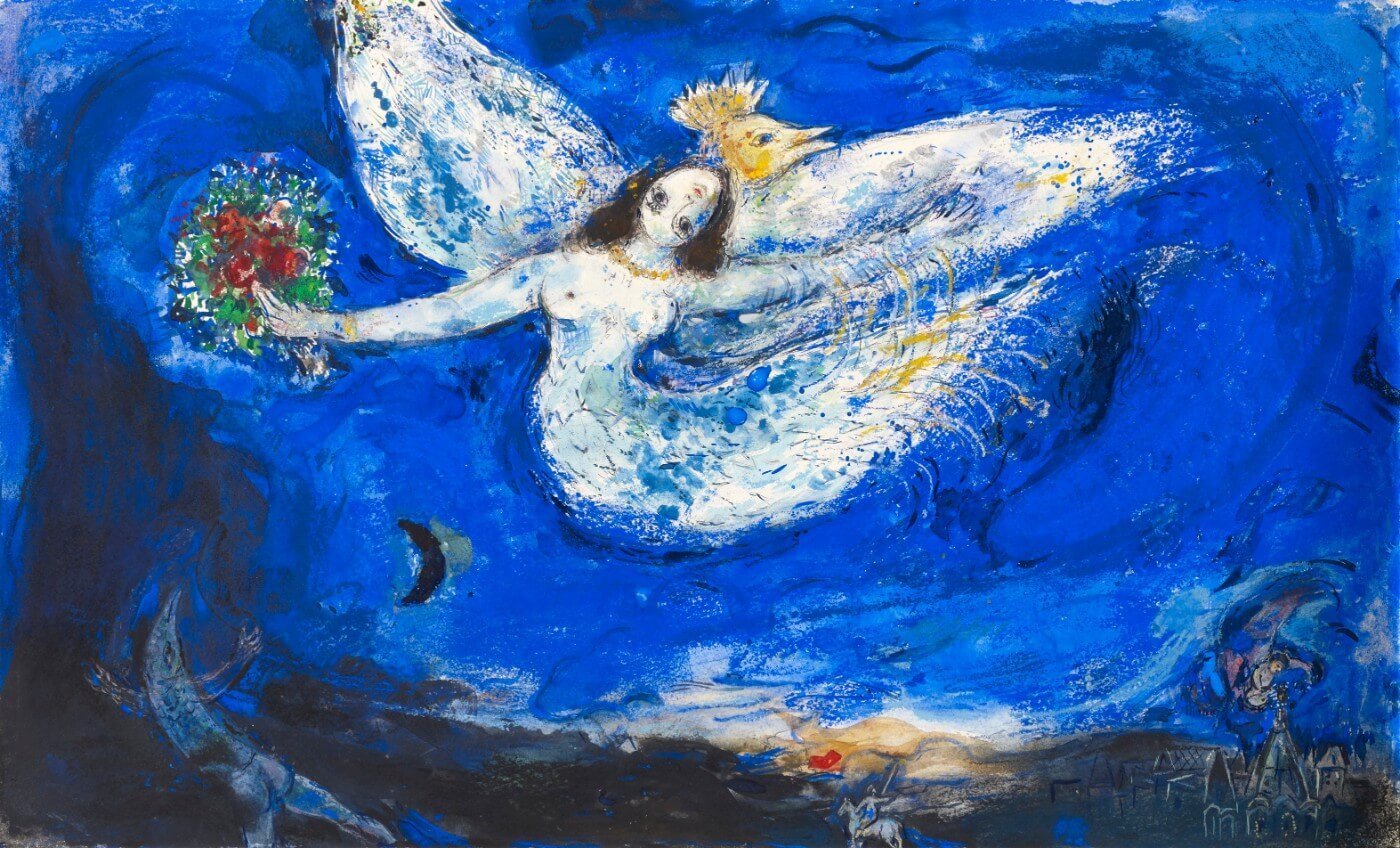 Marc Chagall 抽象画 The Firebird - Marc Chagall - Framed Prints by Marc Chagall | Buy