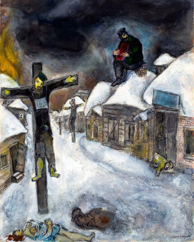 White Crucifixion - Marc Chagall by Marc Chagall
