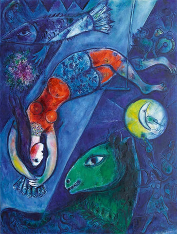 The Blue Circus by Marc Chagall