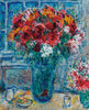 Two Bouquets At The Workshop (Deux bouquets à l'atelier) - Marc Chagall - Framed Prints