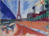 The Pont de Passy and the Eiffel Tower (Le Pont de Passy et la Tour Eiffel) - Marc Chagall - Life Size Posters
