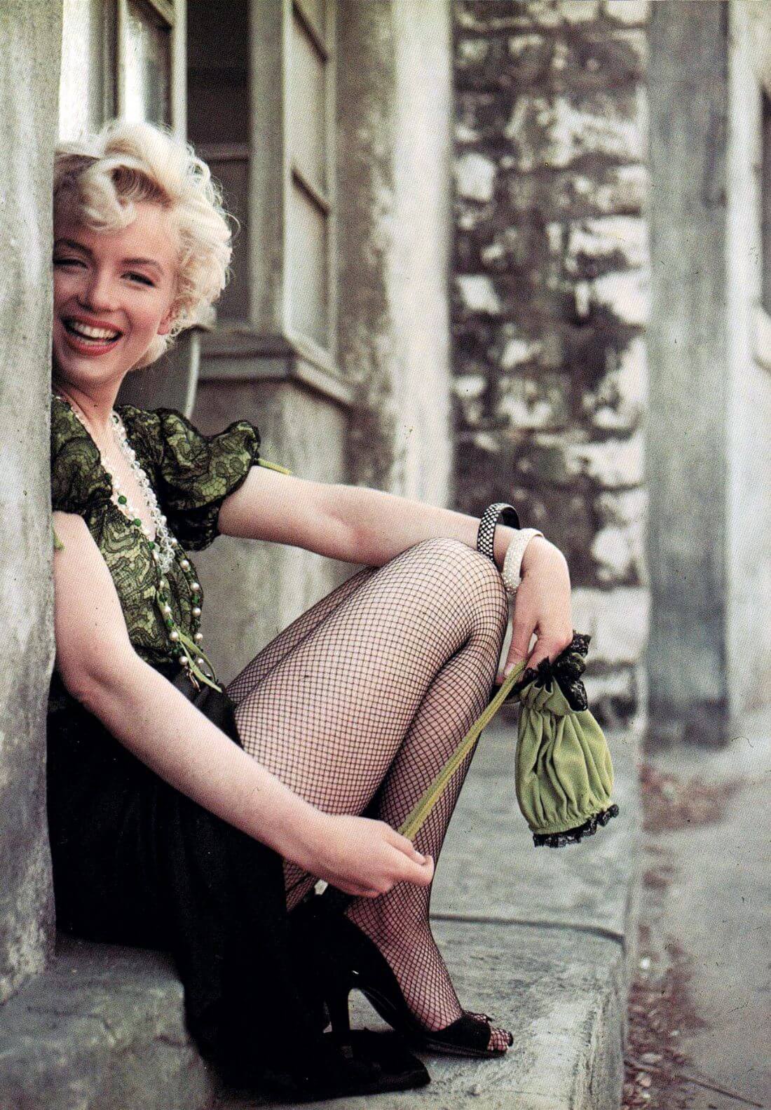 Marilyn Monroe in Stockings Star Poster