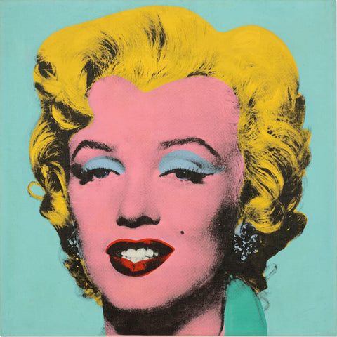Marilyn Monroe (Shot Stage Blue) - Andy Warhol Masterpiece - Pop Art Painting - Canvas Prints