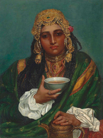 Martaba, A Kashmiri Girl - Valentine Cameron Prinsep - Orientalist Painting of India - Canvas Prints by Valentine Cameron Prinsep