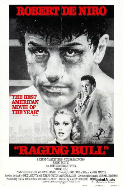 Martin Scorsese Movie Poster Art - Raging Bull (W)- Robert De Niro - Tallenge Hollywood Poster Collection - Canvas Prints