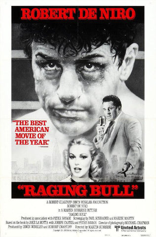 Martin Scorsese Movie Poster Art - Raging Bull (W)- Robert De Niro - Tallenge Hollywood Poster Collection - Art Prints