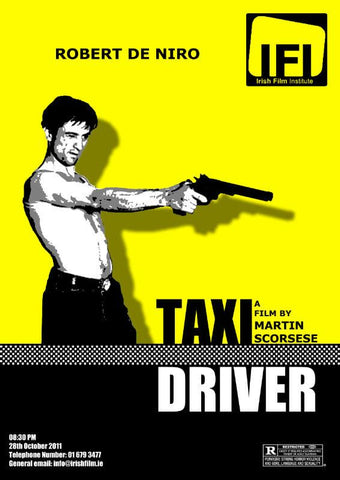 Martin Scorsese Movie Poster Art - Robert De Niro in Taxi Driver - Hollywood Collection - Life Size Posters by Tallenge Store