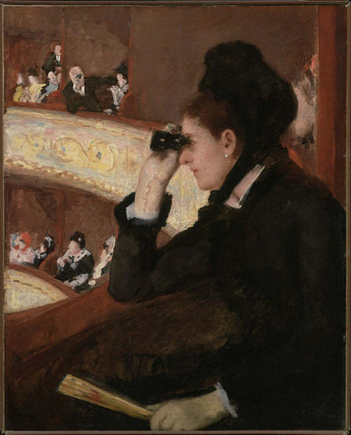 Mary Cassatt - In The Loge by Mary Stevenson Cassatt