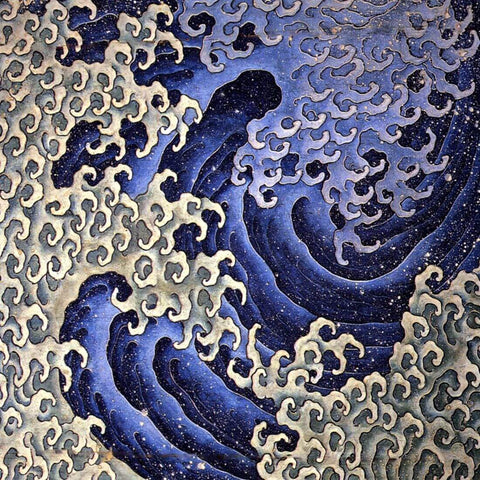 Masculine Wave - Katsushika Hokusai - Japanese Woodcut Ukiyo-e Painting - Canvas Prints