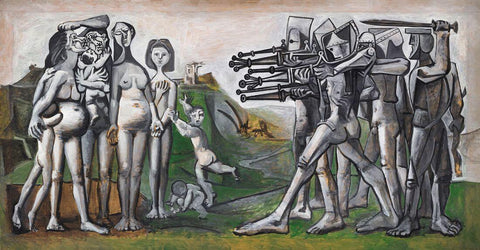 Massacre In Korea (Massacre a Corea) – Pablo Picasso Painting by Pablo Picasso