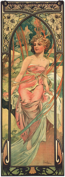 Matin -  Alphonse Mucha - Art Nouveau Print - Canvas Prints