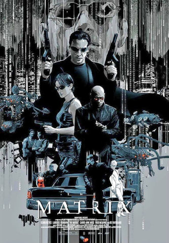 Matrix - Tallenge Hollywood Cult Classic Graphic Movie Poster by Movie Posters
