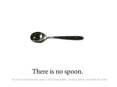 Matrix - There Is No Spoon - Hollywood SciFi Action Movie Art Poster - Posters