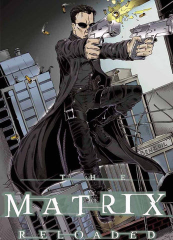 Matrix Reloaded - Tallenge Hollywood Cult Classic Graphic Movie Poster - Canvas Prints by Tim