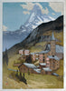 Matterhorn Day (European Series) - Yoshida Hiroshi - Ukiyo-e Woodblock Print Japanese Art Painting - Life Size Posters