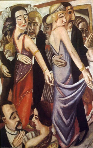 Dancing Bar In Baden - Large Art Prints by Max Beckmann