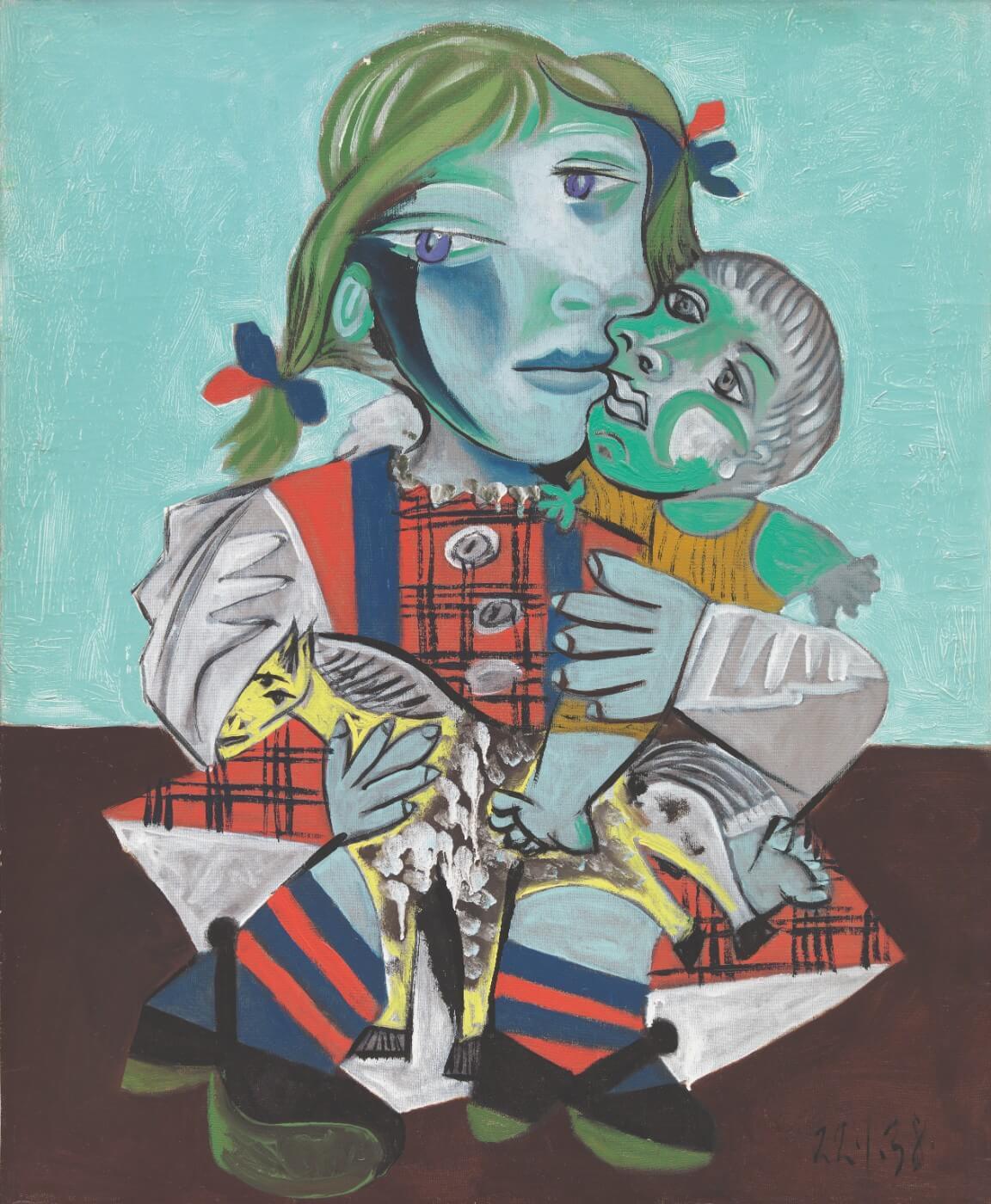 Pablo Picasso - Maya A La Poupee Et Au Cheval, 1938 by Pablo