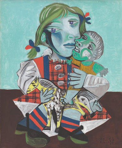 Pablo Picasso - Maya A La Poupee Et Au Cheval, 1938 - Posters by Pablo Picasso