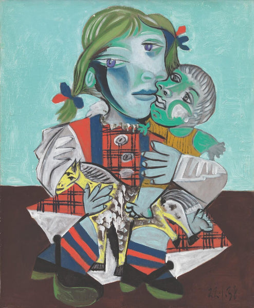 Pablo Picasso - Maya A La Poupee Et Au Cheval, 1938 - Large Art Prints