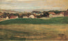 Meadow Landscape with Houses - Egon Schiele (Early Works) - Art Prints