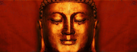 Meditating Buddha Red - Life Size Posters