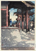 Meguro Fudo Temple - Kawase Hasui - Japanese Woodblock Ukiyo-e Art Painting Print - Canvas Prints