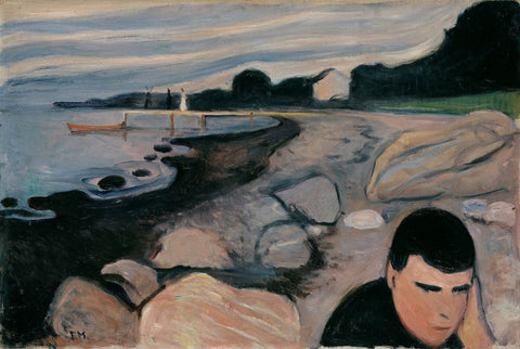 Melancholy - ( Melankoli ) - Edvard Munch by Edvard Munch