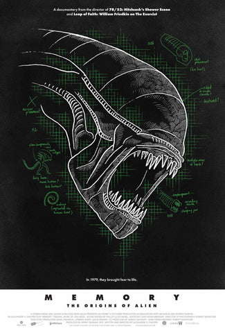 Memory - The Origin of Aliens - Bijan Aalam - Sci-Fi Cult Classic Hollywood English Movie Poster by Lan
