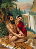 Menaka Tempting Vishwamitra - Raja Ravi Varma - Large Art Prints