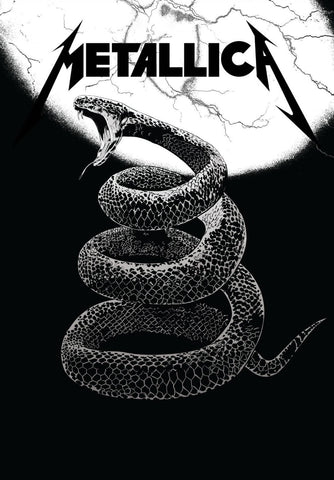 Metallica - Black Album - Rock and Metal Music Concert Poster by Tallenge Store