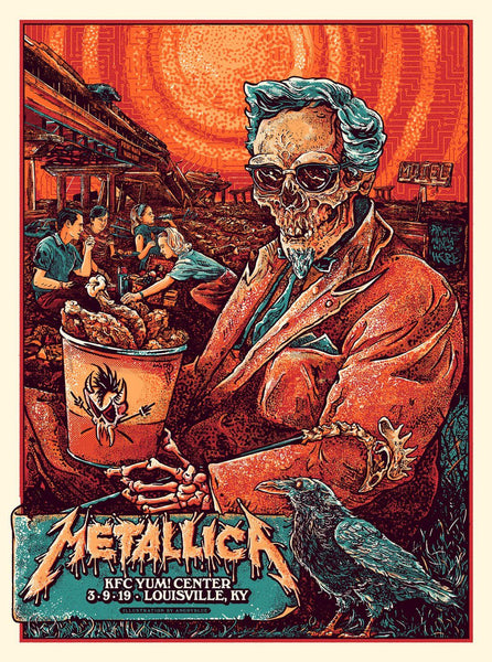 Metallica - Live In Concert Louisville 2019 - Rock and Metal Music Concert Poster - Framed Prints