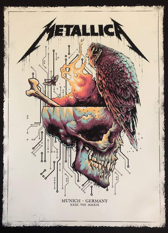 Metallica - Munich Concert 2019 - Music Concert Poster - Life Size Posters by Jacob George