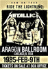 Metallica - Ride The Lightning Tour 1985 - Music Concert Posters - Life Size Posters