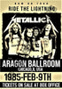 Metallica - Ride The Lightning Tour 1985 - Music Concert Posters - Art Prints