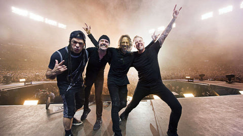 Metallica Live In Concert - Lars Ulrich James Hetfield - Heavy Metal Music Poster - Framed Prints