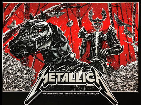 Metallica Worldwired Tour Concert - Fresno 2018 - Music Concert Posters - Art Prints