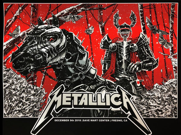 Metallica Worldwired Tour Concert - Fresno 2018 - Music Concert Posters - Large Art Prints
