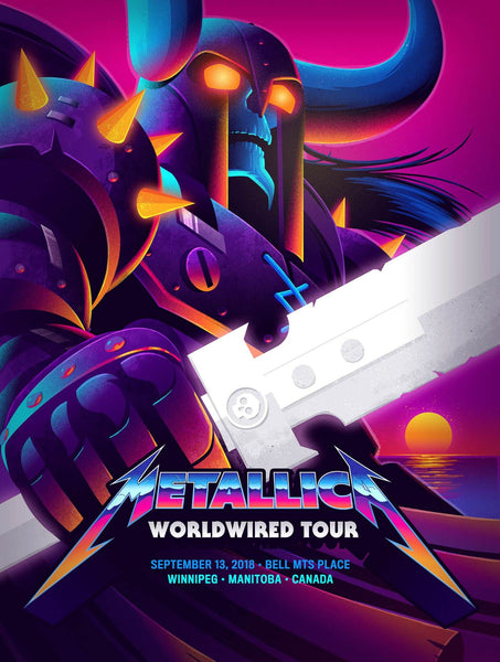 Metallica Worldwired Tour Concert 2018 - Music Concert Posters - Art Prints