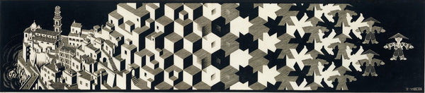 Metamorphose I - M C Escher - Large Art Prints
