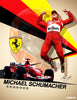 Michael Schumacher - F1 Racing Champion - Art Prints