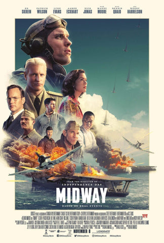Midway (2019) - Hollywood War Classics Original Movie Poster - Large Art Prints