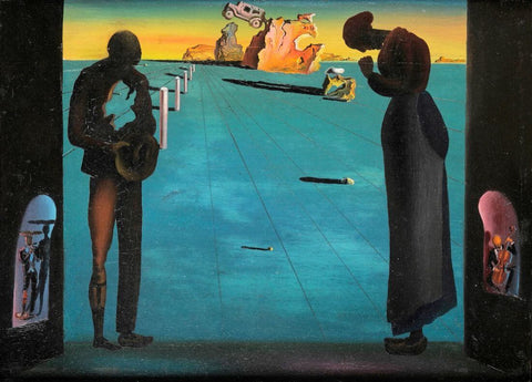 Millets Angelus, A Mystery Solved(El Ángelus de Millet, un misterio resuelto) - Salvador Dali Painting - Surrealism Art by Salvador Dali
