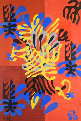 Mimosa - Henri Matisse - Cutouts Lithograph Masterpiece Art Print - Posters