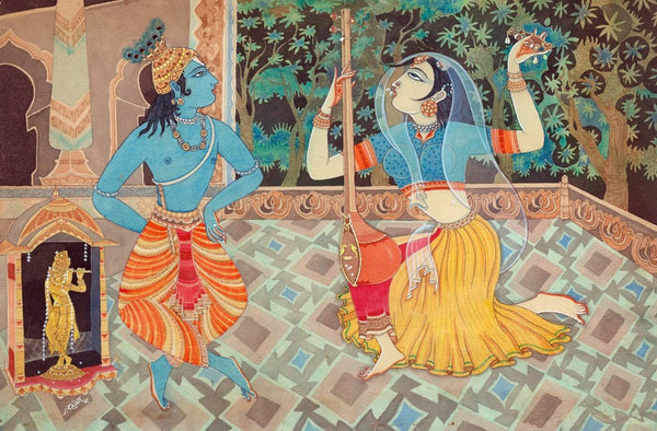 Mirabai Sings to Lord Krishna - S Rajam - Posters