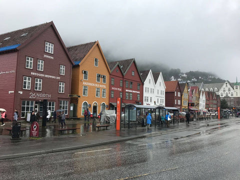 Misty Bergen (Bryggen) Norway by Tallenge Store