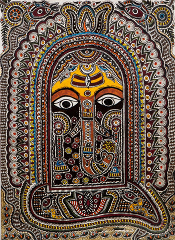Mithila Art - Ganesha - Canvas Prints